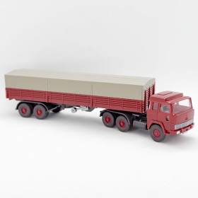 Wiking 733/1 - Red Magirus 235 D Semi-truck-trailer  - Retro H0