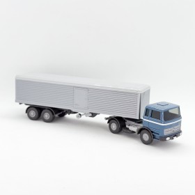 Wiking 768/1BD - Blue MB 1620 Semi-trailer-truck - Retro H0