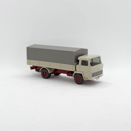 Wiking 632/1C - Beige Magirus 100 D7 Flakbil - Retro H0