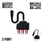 Multiple Fast connector (x3) + Jack female connector - GSW 11918